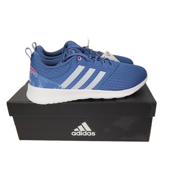 Adidas Qt Racer 2.0 Blue Running Shoes - Picture 3 of 15